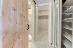Barn door paves entrance to the master ensuite
